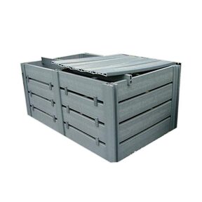 Compostbak grijs vrijstaand-aanbouw