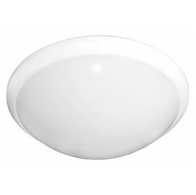 Plafond wand armatuur - E27 rond opaalkap - Ø33cm - wit