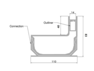 Aluminium_sleufgoot_lijngoot_40mm_8151_tekening