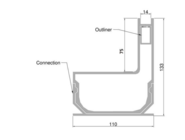 Aluminium_sleufgoot_lijngoot_75mm_8260_tekening