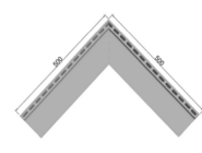 Aluminium_sleufgoot_hoekstuk_tekening
