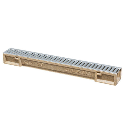 Anrin lijngoot type SELF-100 incl. gegalv. sleufrooster A15 100x12,2x9,6 cm