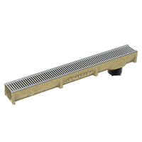 Anrin lijngoot type SELF-100 incl. gegalv. sleufrooster A15 100x12,2x9,6cm met uitloop 110mm