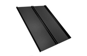 retro duo micro ribs mat zwart