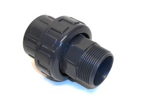 Druk PVC - 3 delige koppeling lijm x buitendraad