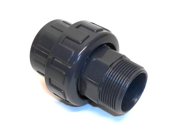 Druk PVC - 3 delige koppeling lijm x buitendraad